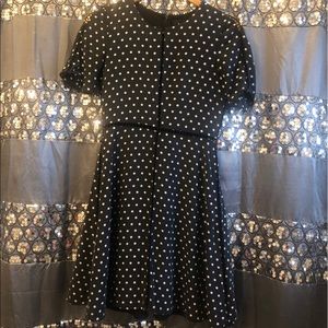 The kooples navy and white polka dot dress